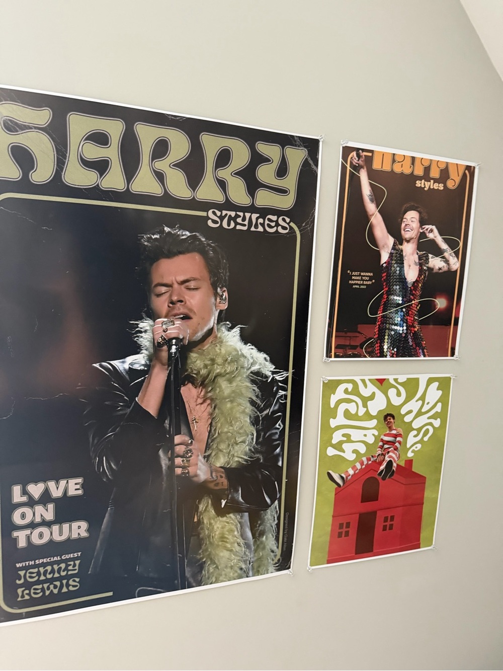 Harry Styles Concert Poster - Music Wall Art Pack of 3